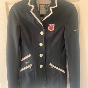 Pikeur Riding Jacket w white piping